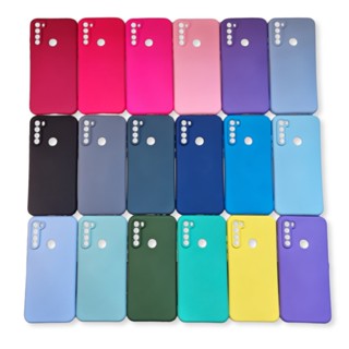 Capa Capinha Case Redmi Note 8T Silicone Aveludado Preta Rosa Azul Roxa