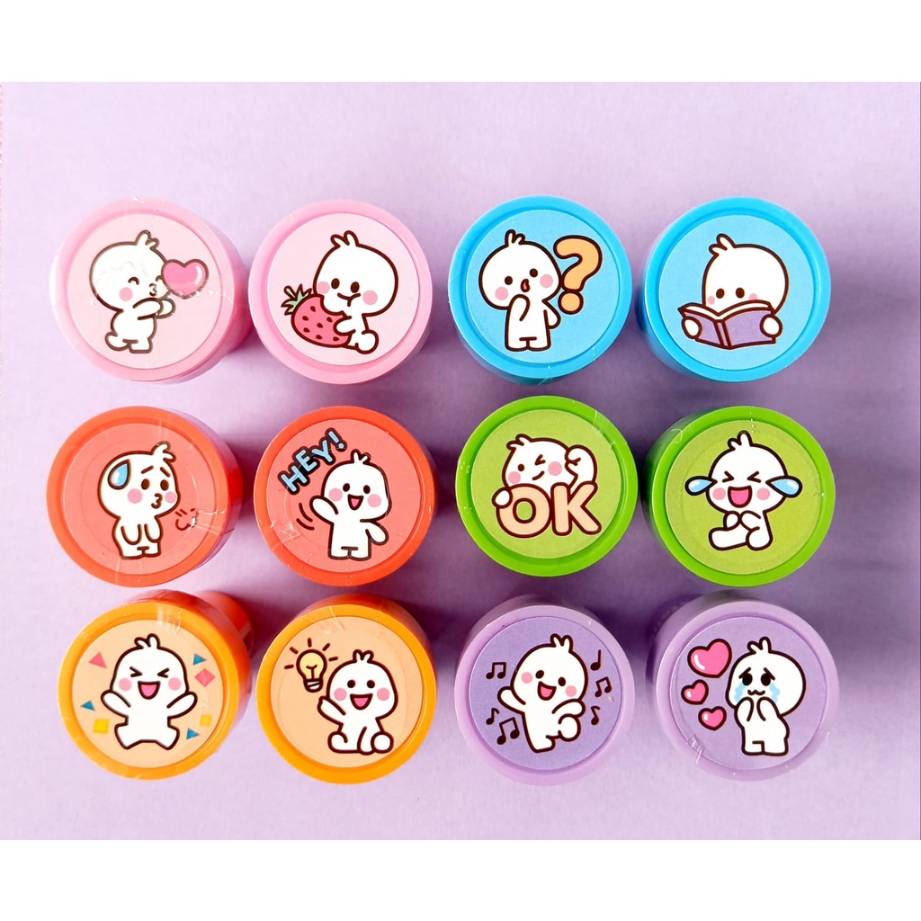 Carimbo CIS Stamp Emoji Material Escolar Papelaria Criativa