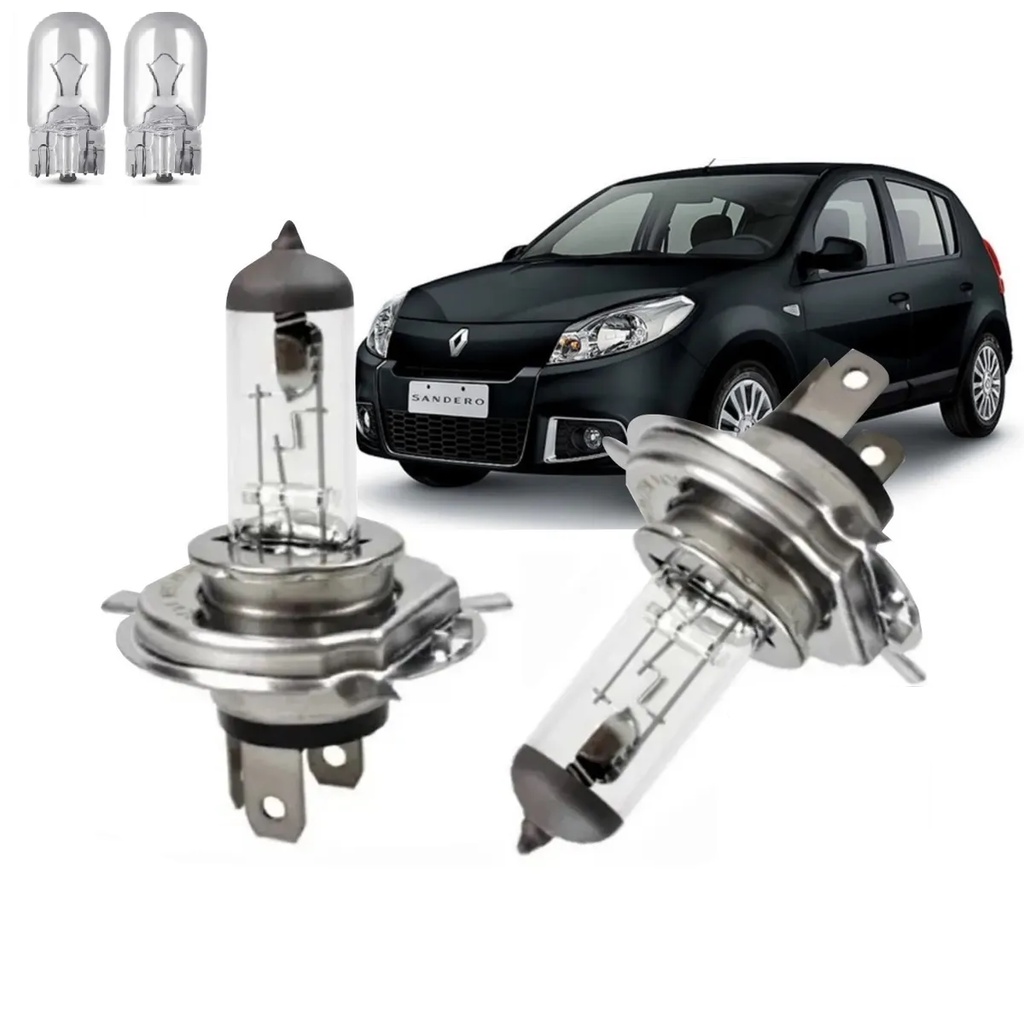 Lampadas Renault Sandero 2007 2008 2009 2010 2011 2012 2013 em Oferta na Shopee