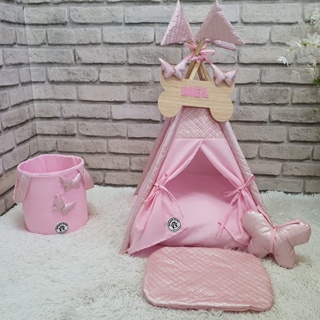 Cabana Kit Toca Rosa Courino Cachorro Gato Cesto Organizador Pet Oca em Oferta na Shopee