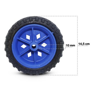 Kit Com 2 Rodas Para Carrinho De Feira Bagageiro Craga Roda Luxo 13,5 Cm
