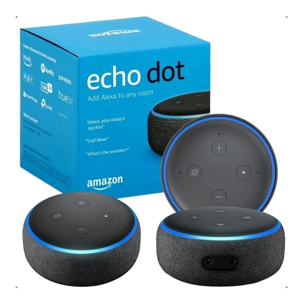 Alexa Echo Dot Amazon Smart Speaker Com Amazon 3° Geração
