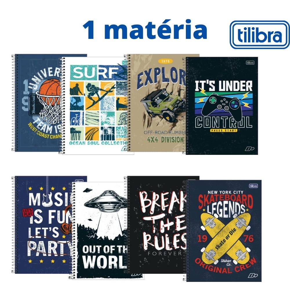 Caderno Espiral Capa Dura Universit Rio Masculino Mat Ria D Tilibra Folhas Escorrega O Pre O