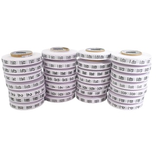 Etiqueta De Tamanhos Tecido - 5 Rolos Com 2.000 Cada em Oferta na Shopee