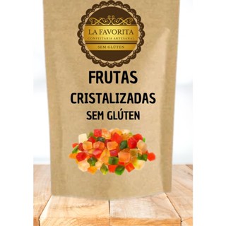Frutas Cristalizadas Premium 250g ou 500g - Sem Glúten