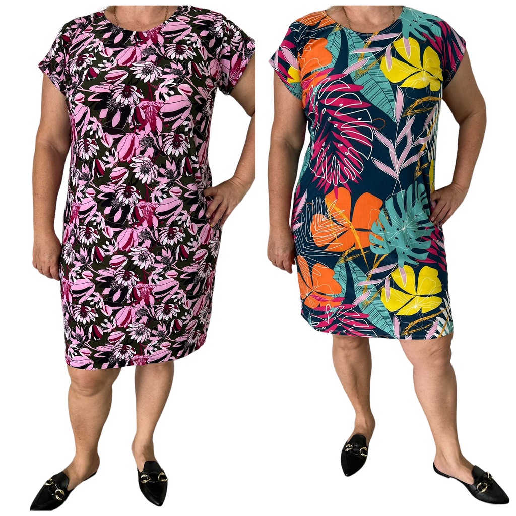 Kit 2 Vestidos Plus Size Senhora Moda Evangelica