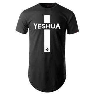 Camiseta longline oversized YESHUA malha anti pilling