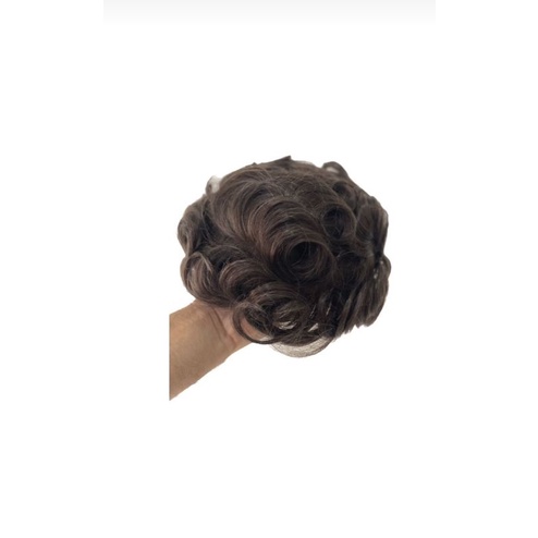 Prótese Capilar Masculina Micropele 120% 25x20 Castanho médio escuro