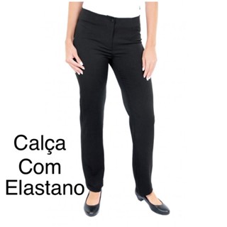 Calça social feminina PRETA two way direto do fabricante com elastano Direto da Fábrica