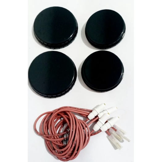 kit 4 espalhadores mas 4 velas+molas para fogão esmaltec Veneza polo fino