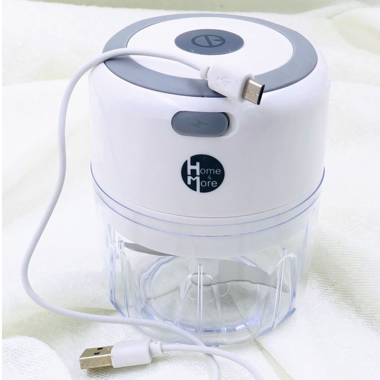 Mini Processador Elétrico de Alimentos Portátil 250 ml com lâminas de aço inox USB