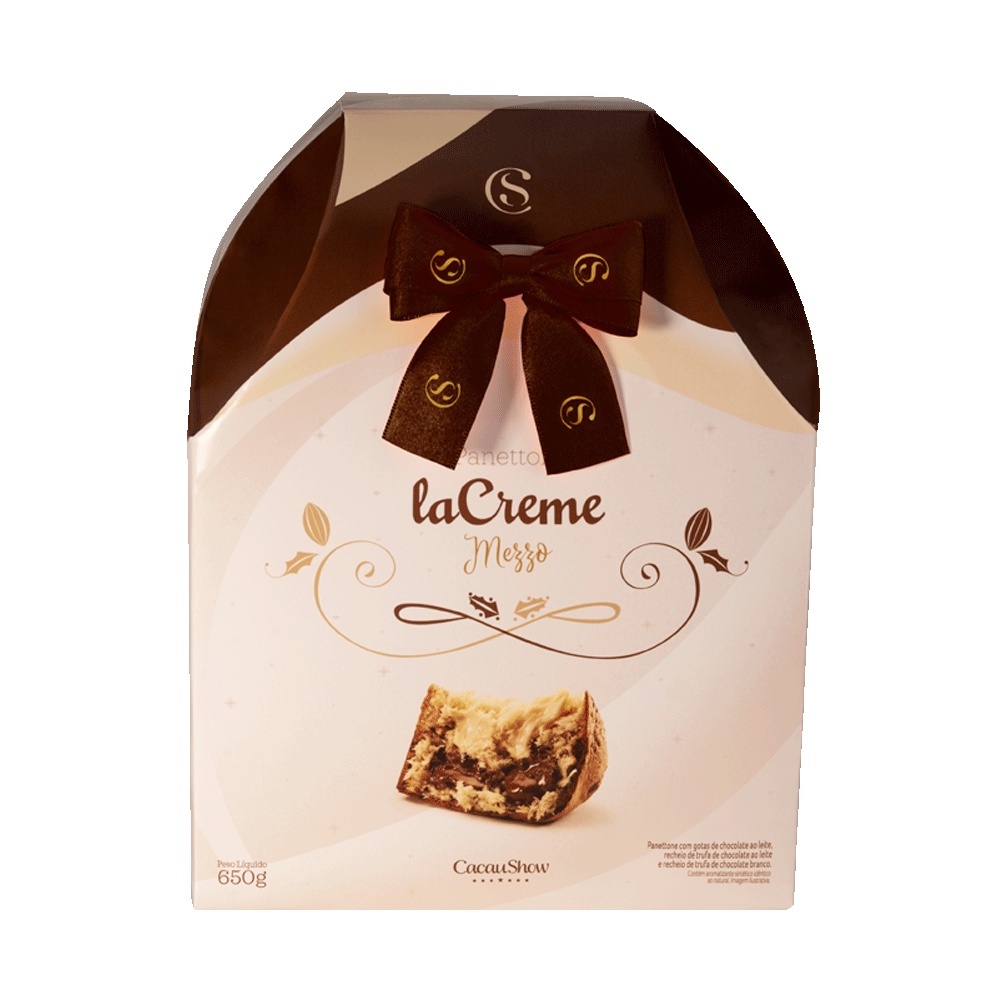 Panettone Cacau Show Chocotone Lacreme Mezzo 650g | Shopee Brasil