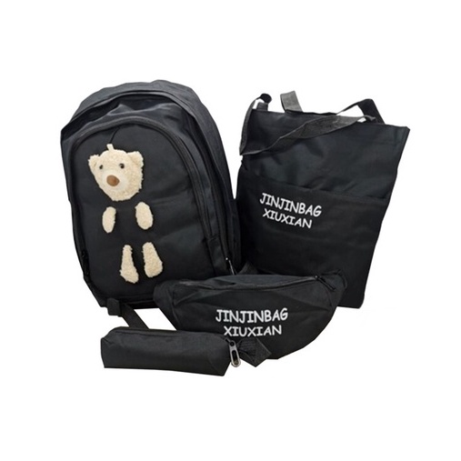 Kit Mochila Escolar Juvenil Feminina 5 Peças Pronta Entrega