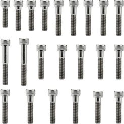 Kit parafusos inox tampa motor lateral esquerda+direita CG125 Titan ES/KSE 2000 2001 2002 2003 2004