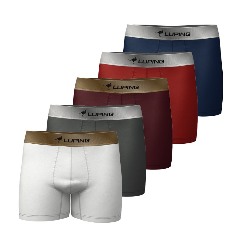 Kit 10 Cueca Boxer Lisa Cotton Algodão Box Underwear Premium Cuecas -  Branco+Preto