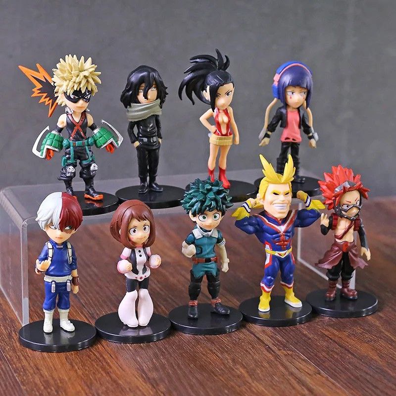 Action Figure Boku No Hero My Hero Academia All might Todoroki Midoriya Bakugou Miniatura Boneco Colecionável Brinquedo