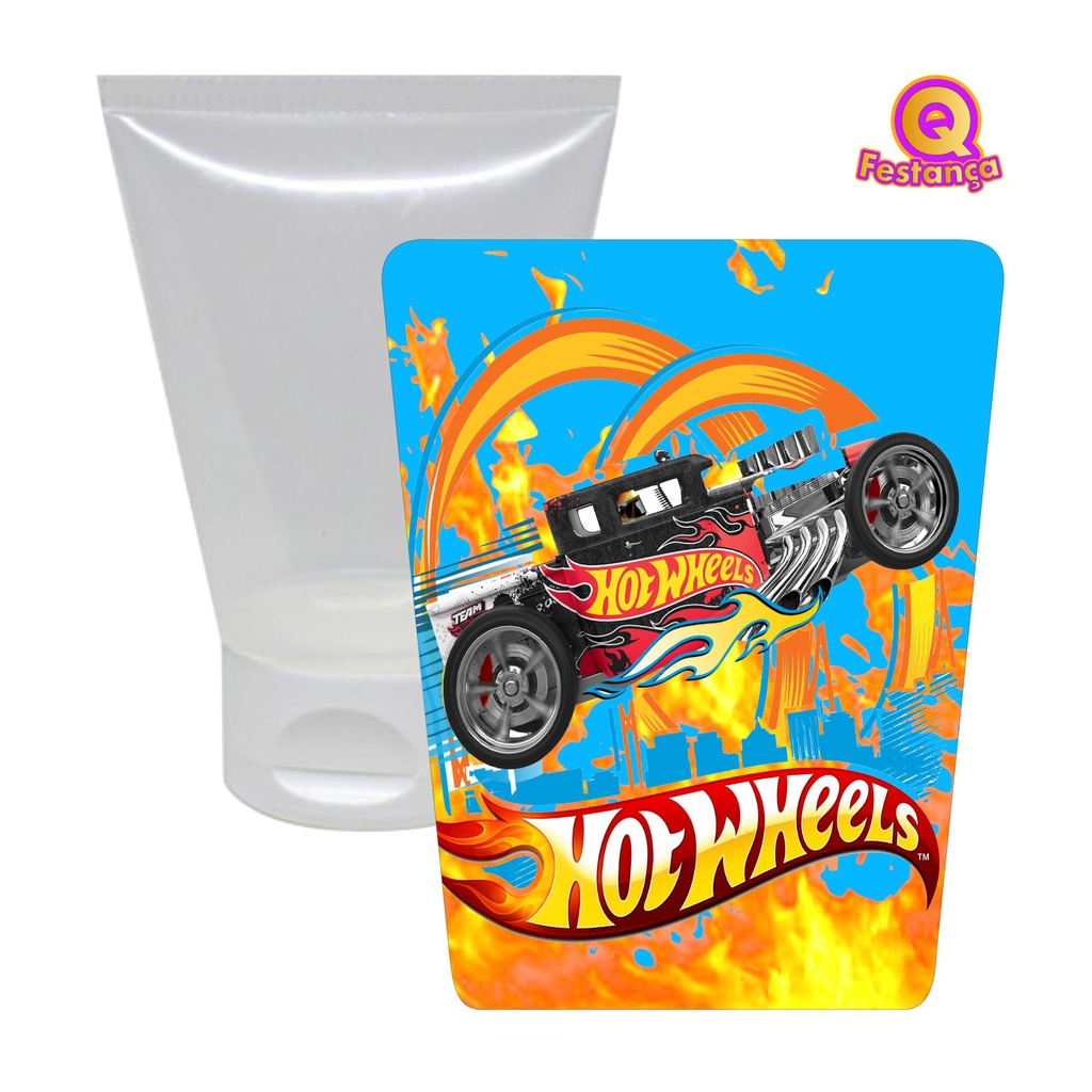 10 Adesivos para Bisnaga 30ml Hot Wheels  - Pronto para ser aplicado - Carrinhos, Carrinhos Hot, Carrinho Miniatura, Pista, Pista de Carros