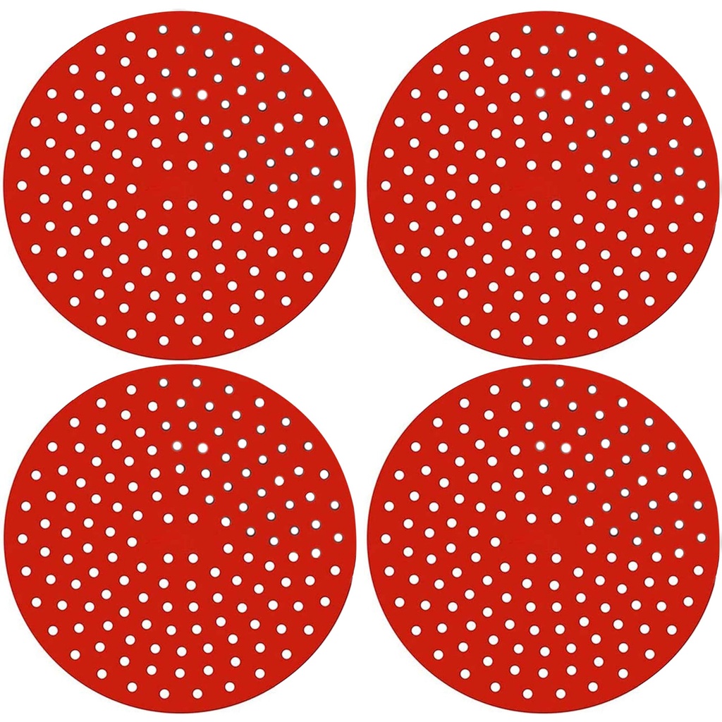 Almofada Silicone Protetora Para Fogão de Indução Kit 4 Peças Vermelho Liquidação Shopee 06.06