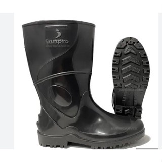 Bota Pvc Preta Cano Medio INNPRO Work CA36025 Açougue Jardim Restaurante