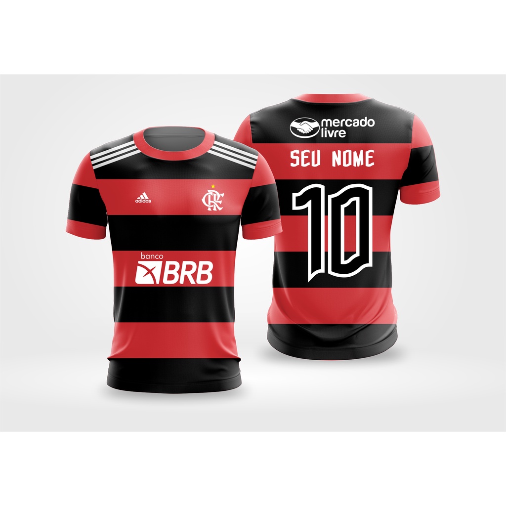 BLUSA FLAMENGO 2023 PERSONALIZADA MUNDIAL BRASILEIRÃO | Shopee Brasil