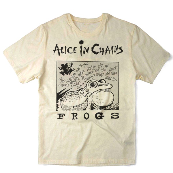 Camiseta Algodao Alice In Chains Frogs Banda de Rock Bandas Musica Hard Heavy Metal Alternativo Nervous em Oferta na Shopee