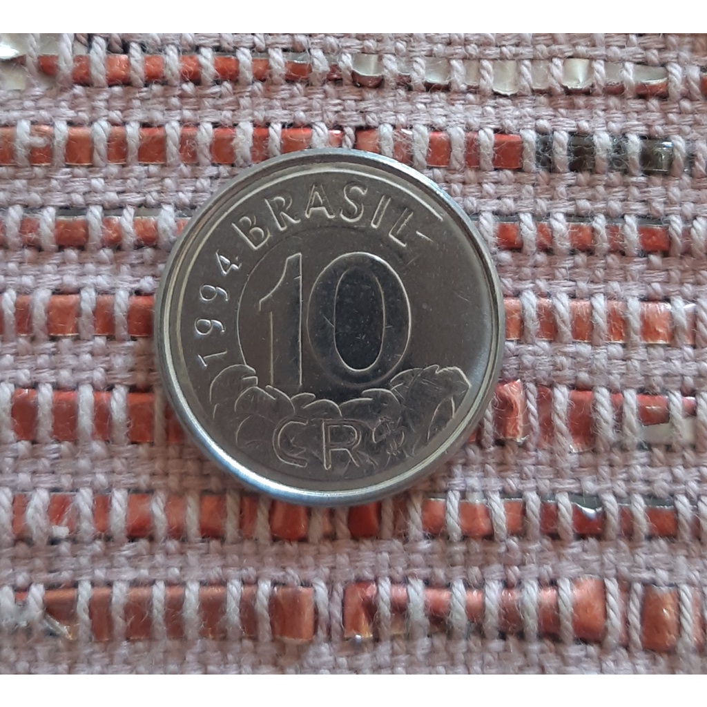 Moeda 10 Cruzeiros Reais - 1994 - Antiga - Coleção