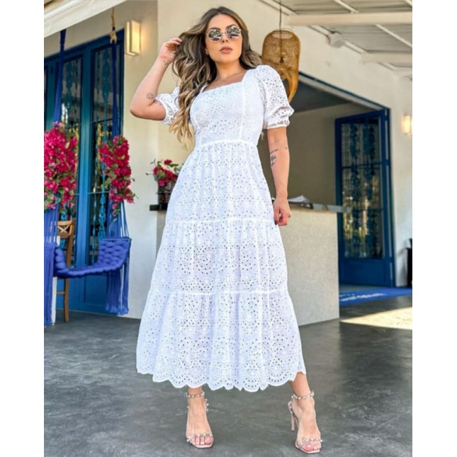 VESTIDO LESE BRANCO | Shopee Brasil