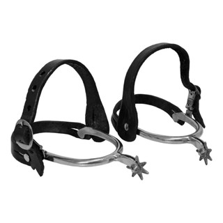Espora Batida Inox Roseta 7 Bicos + Correia