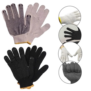 Par Luva Malha Tricotada 4 Fios Obras Construção Proteção Luva Pigmentada Antiaderente Segurança em Oferta na Shopee