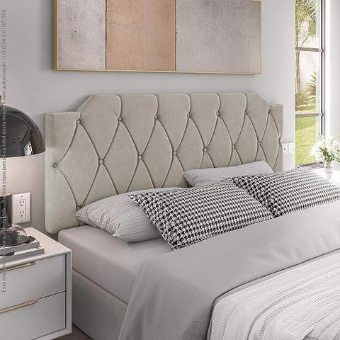 QUEIMA DE ESTOQUE PROMOÇÃO! Cabeceira Estofado Box Casal 1,40x54cm - Várias Cores KELLY