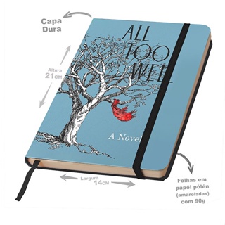 Caderno sketchbook capa ALL TOO WELL TS com pauta e sem pauta em Oferta na Shopee