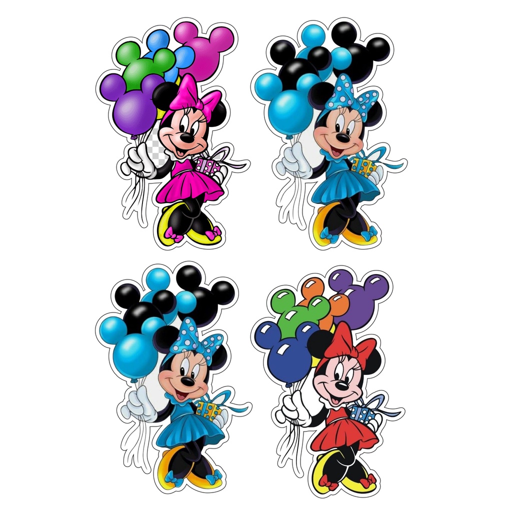 Adesivo Minnie Md: 14cmx10cm Cartela com 4 imagens Temos á pronta entrega, chega rapidinho