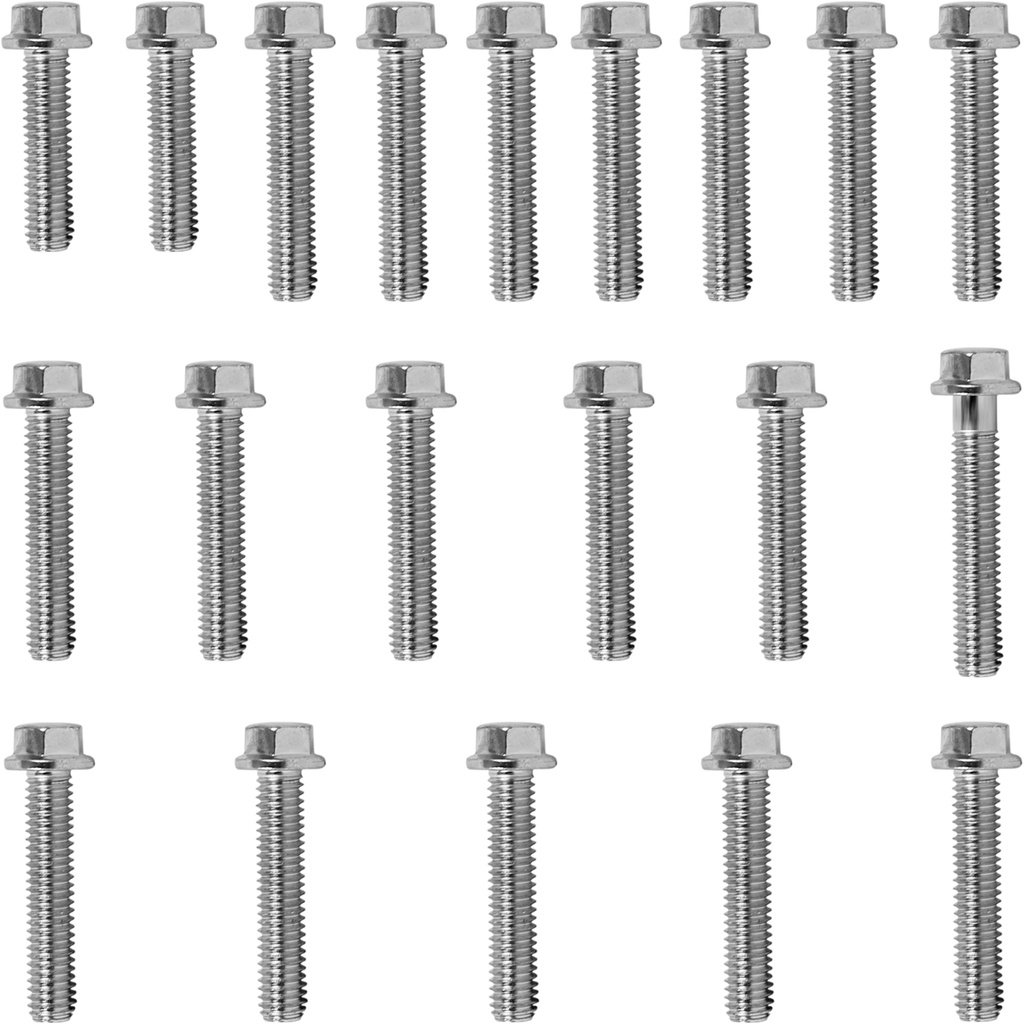 Kit parafusos tampa motor lateral esquerda+direita XLS125 1984 a 1996 XL125 Duty 1984 a 1991 Honda