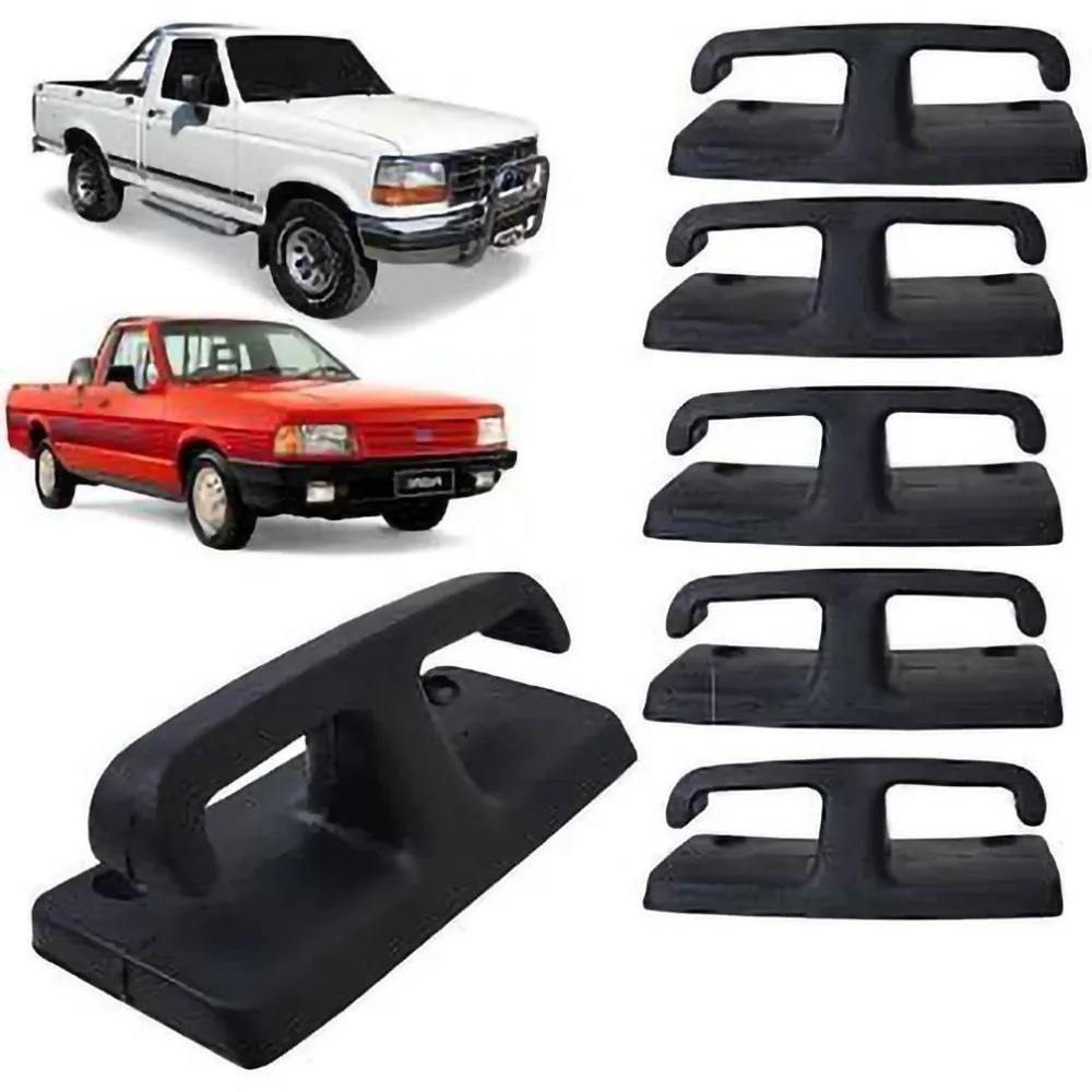 GANCHO DA CACAMBA FORD PAMPA 93/97 F1000 93/98 PRETO PLASTICO C/ 6