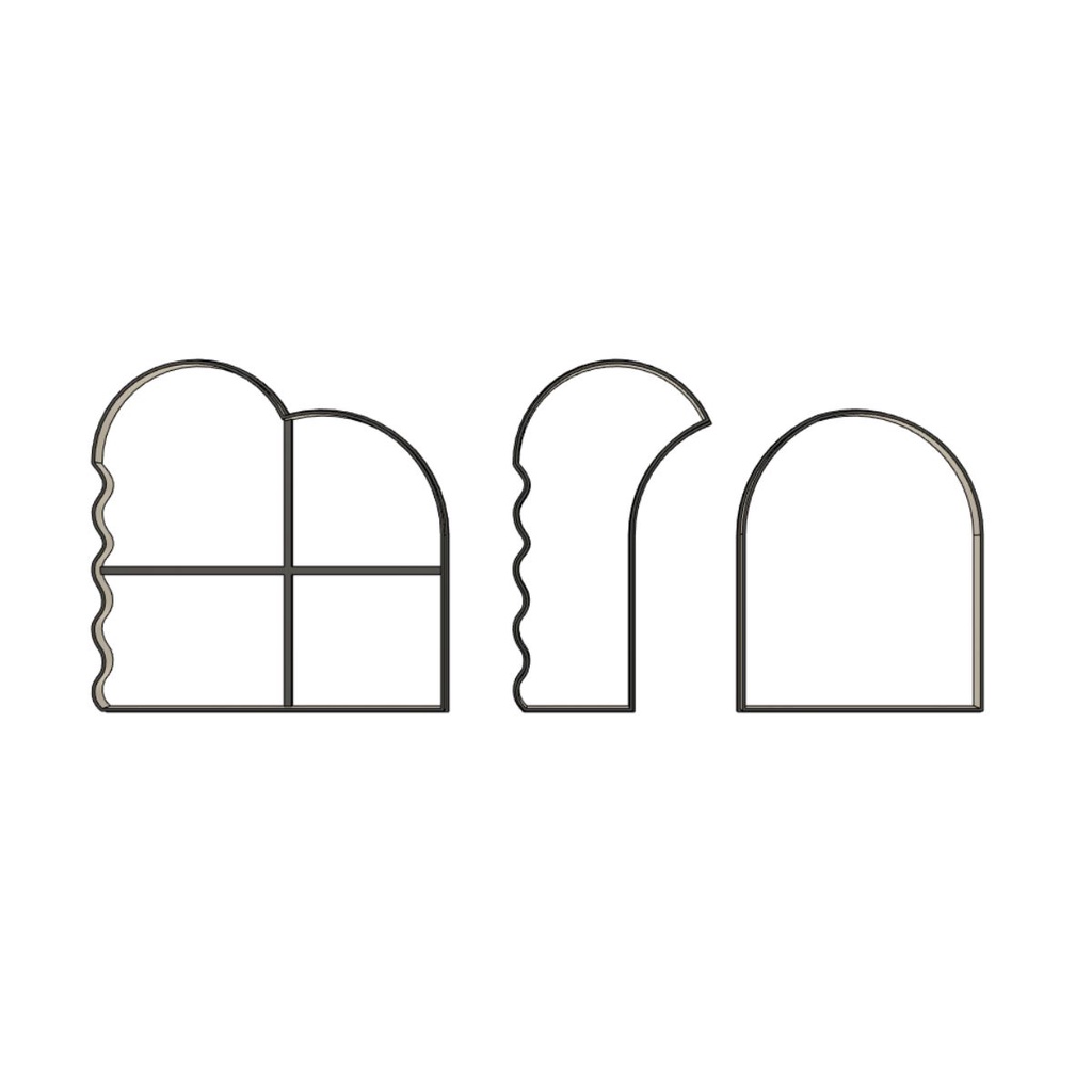 Cortador pasta americana Arcos Ondulados 9cm em Oferta na Shopee