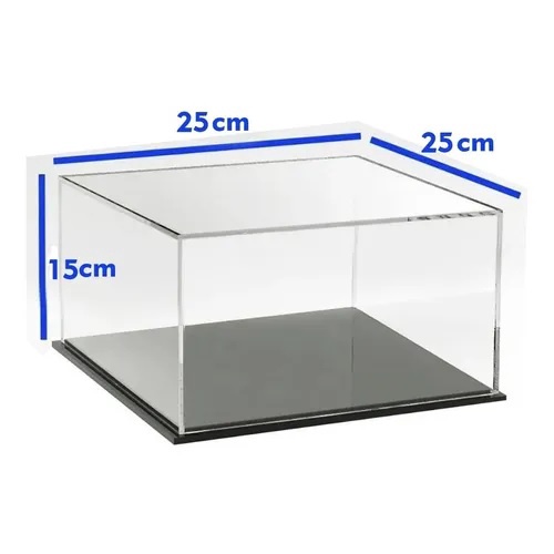 Expositor Caixa Acrílica Para Coleção Vitrine 25x25x15(a)cm