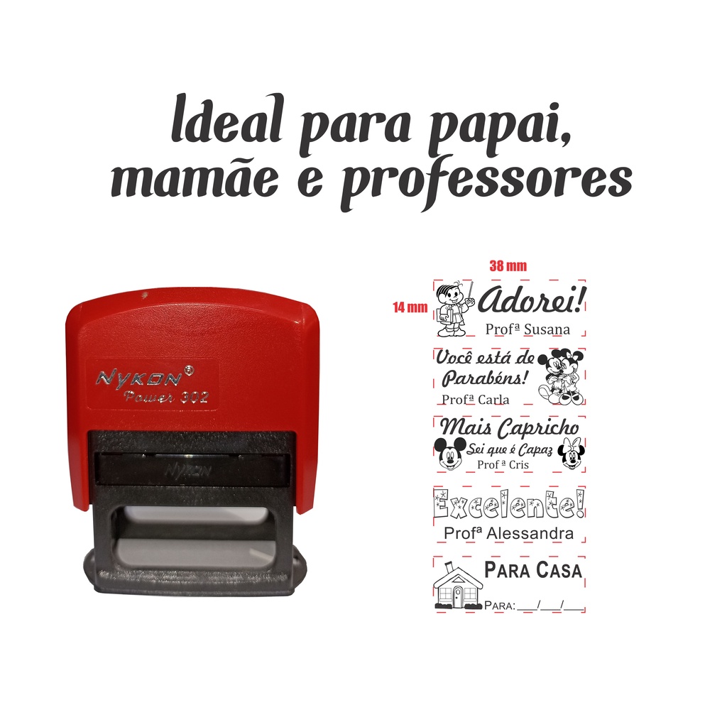 Carimbo Automático para Papais e Mamães