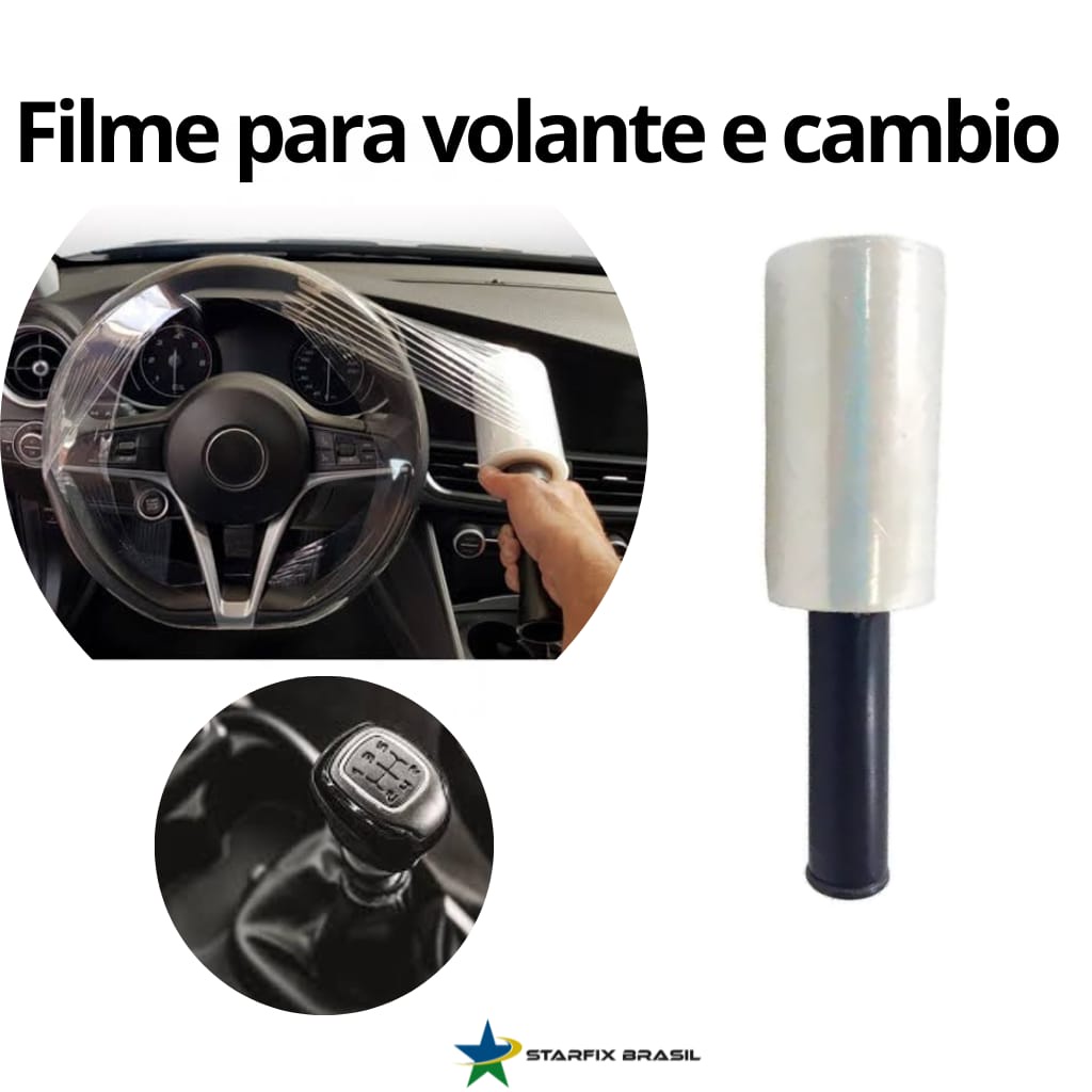 1 Rolo de Plastico Filme Para Uso Geral Volante Estetica 100 Metros