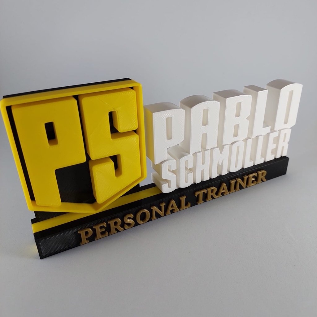 Letreiro de mesa profissões personalizado com seu logo