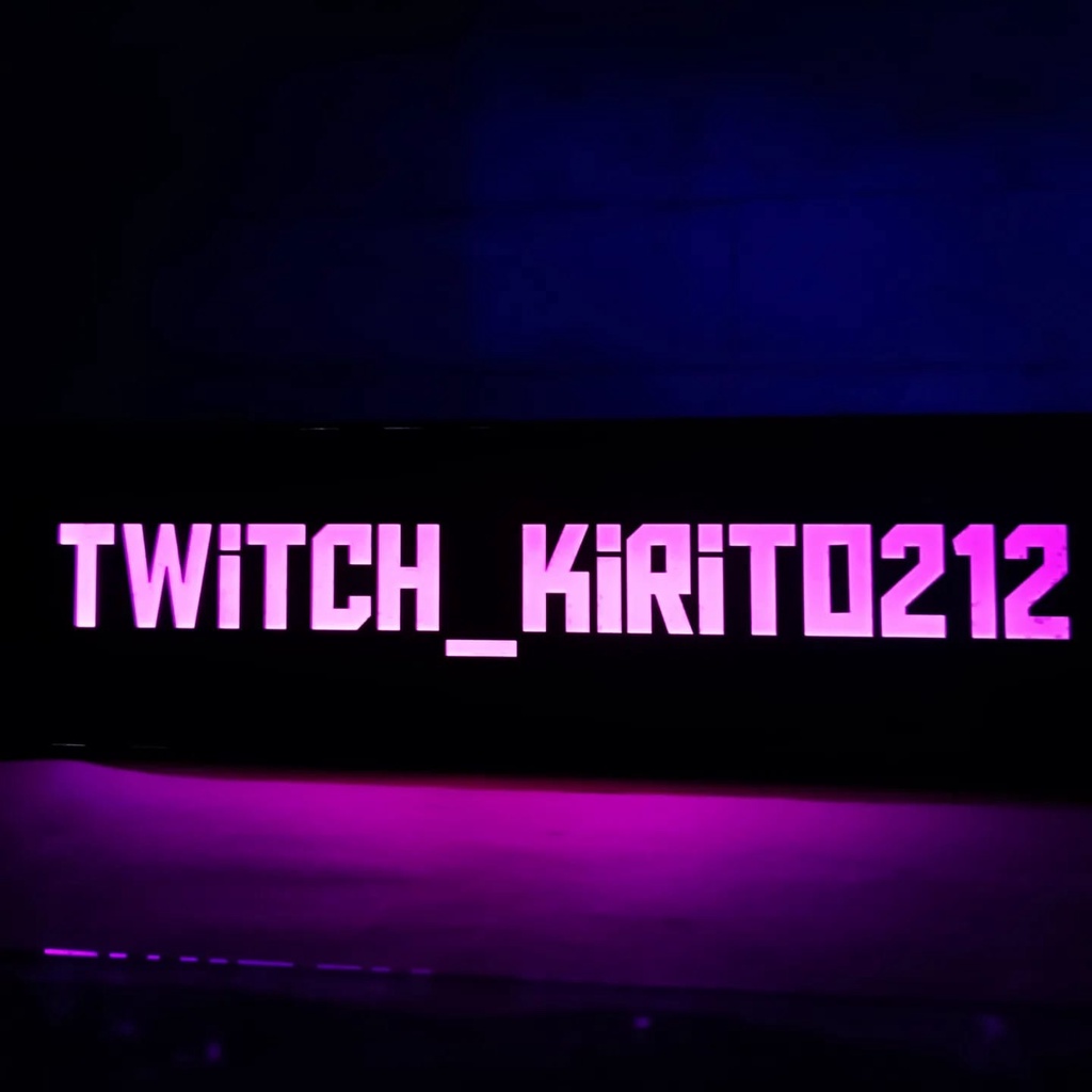 Luminária Gamer com Nick Gamertag Decoração Presente Twitch YouTube