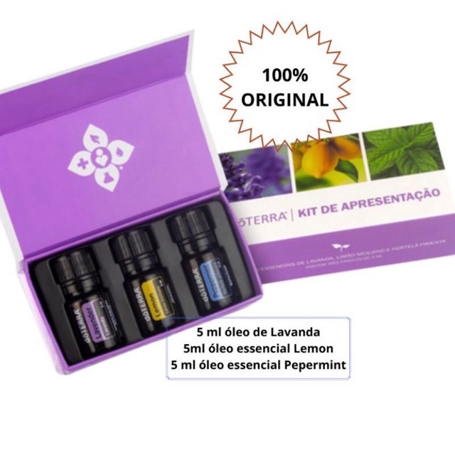 Kit 03 Oléos Essenciais - doTerra 100% ORIGINAL