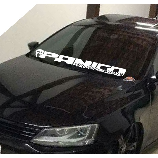 adesivo pânico na sociedade para carro moto caminhão em Oferta na Shopee