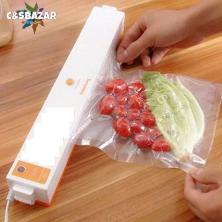 Seladora A Vácuo Portátil Embaladora Saco Freshpack + 10 sacos c&s bazar