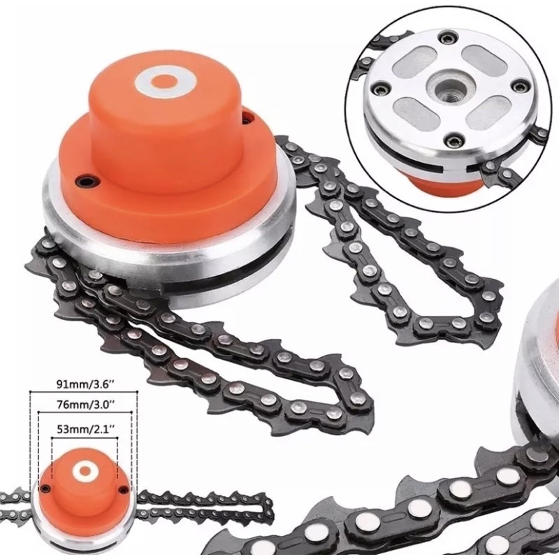 Cabeça de Aparador com Corrente 65mm Para Roçadeira Universal em Oferta na Shopee