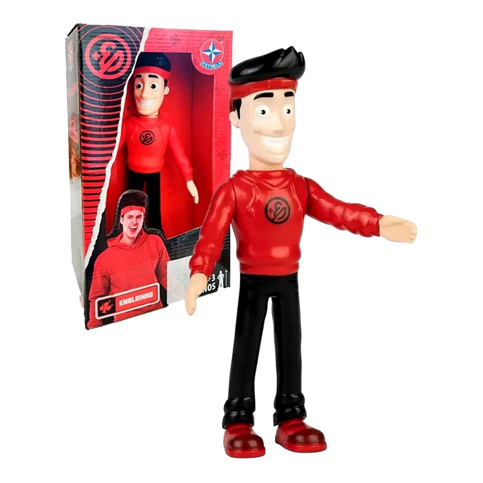 Boneco de Vinil Enaldinho Youtuber 20 cm Estrela Oficial