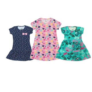 Vestido Infantil Juvenil Feminino 1 a 12 Menina Verão