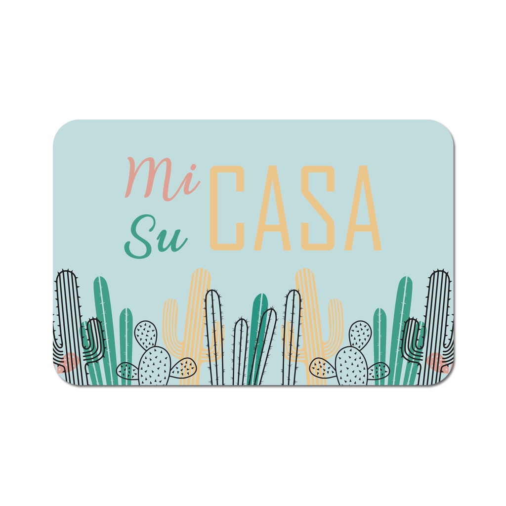 Tapete de Porta Mi Casa Su Casa Antiderrapante