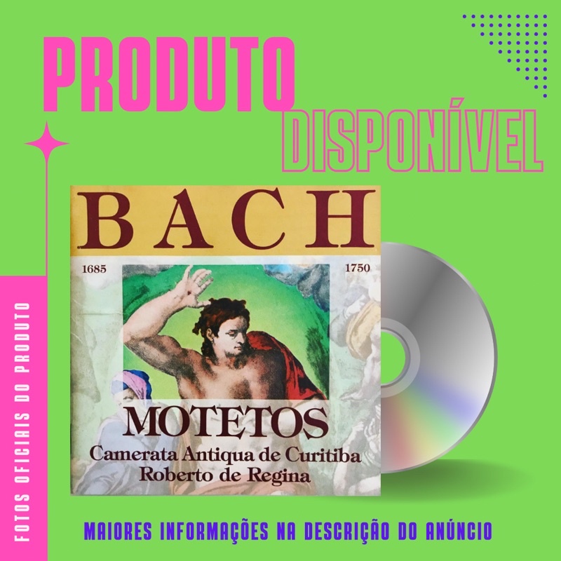 CD BACH - MOTETOS - CAMERATA ANTIQUA  DE CURITIBA ROBERTO DE REGINA