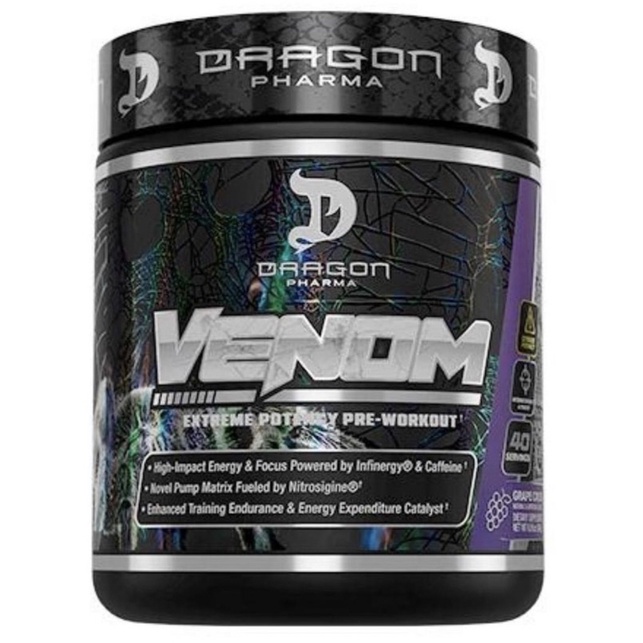 Venom pré treino Dragon - 40 Doses ORIGINAL + BRINDE