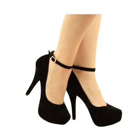 Sapato Feminino Salto Alto Fino Scarpin Princesas Meia Pata  plataforma  tornozeleira fivela boneca